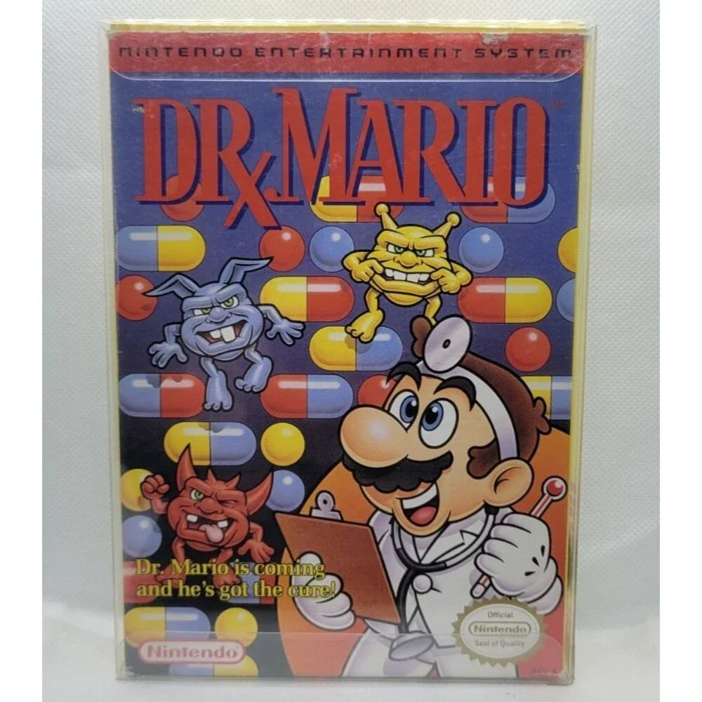 Dr. Mario (Nintendo NES, 1990) - Complete w/ Box & Manual